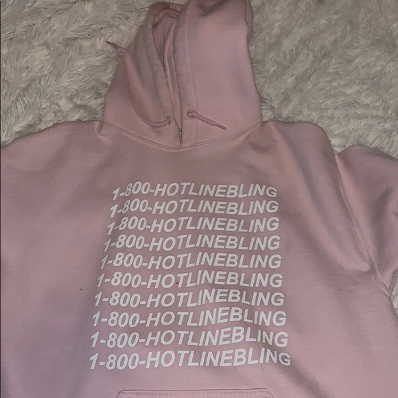 drake pink hoodie
